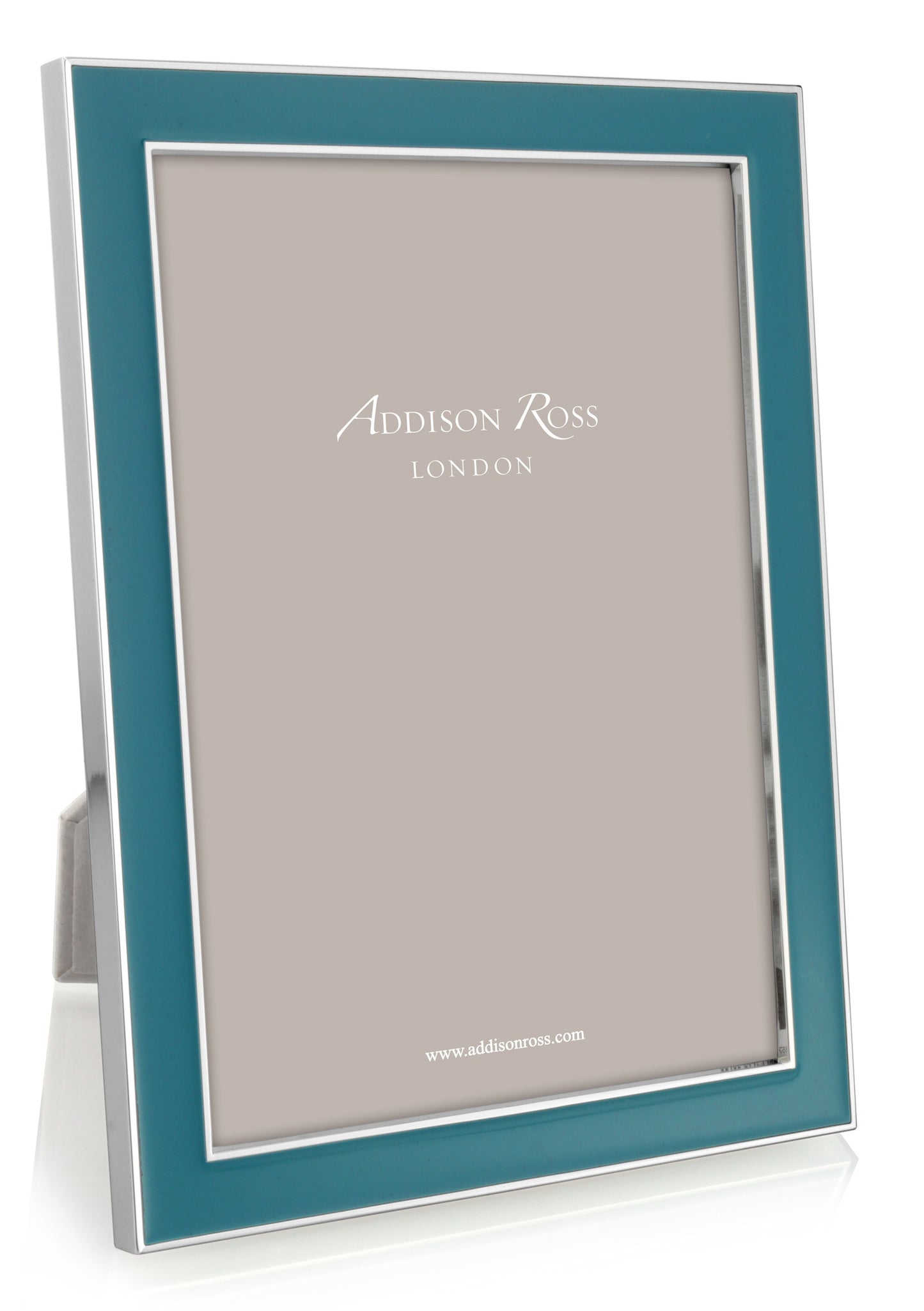 Silver with coloured enamel photo frame