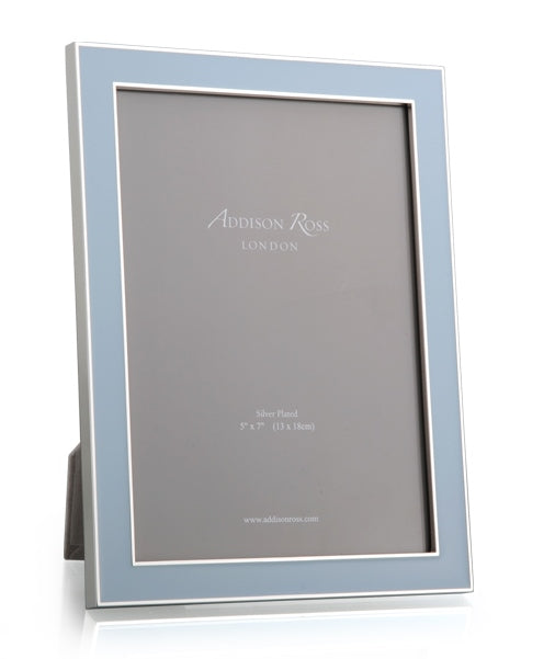 Silver with coloured enamel photo frame