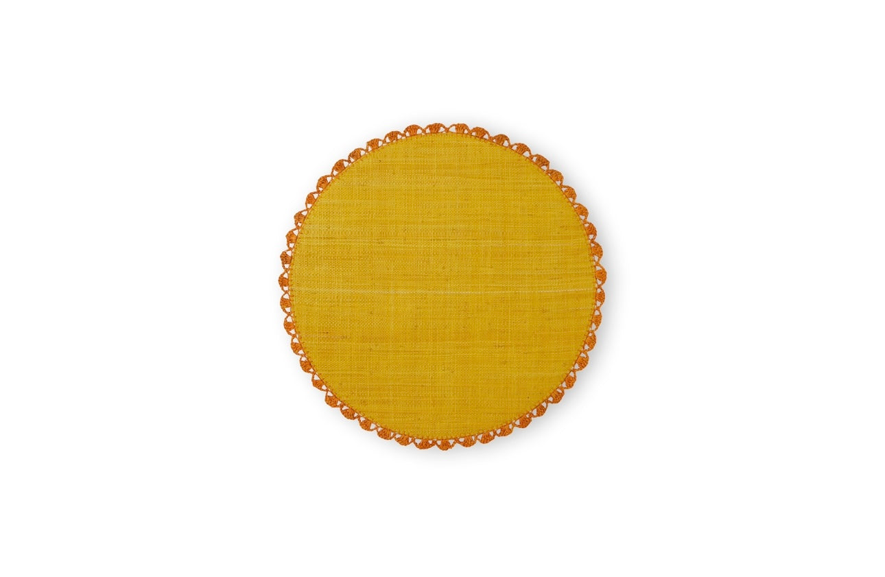 Merletto set of 2 rafia placemats available in 4 colour ways