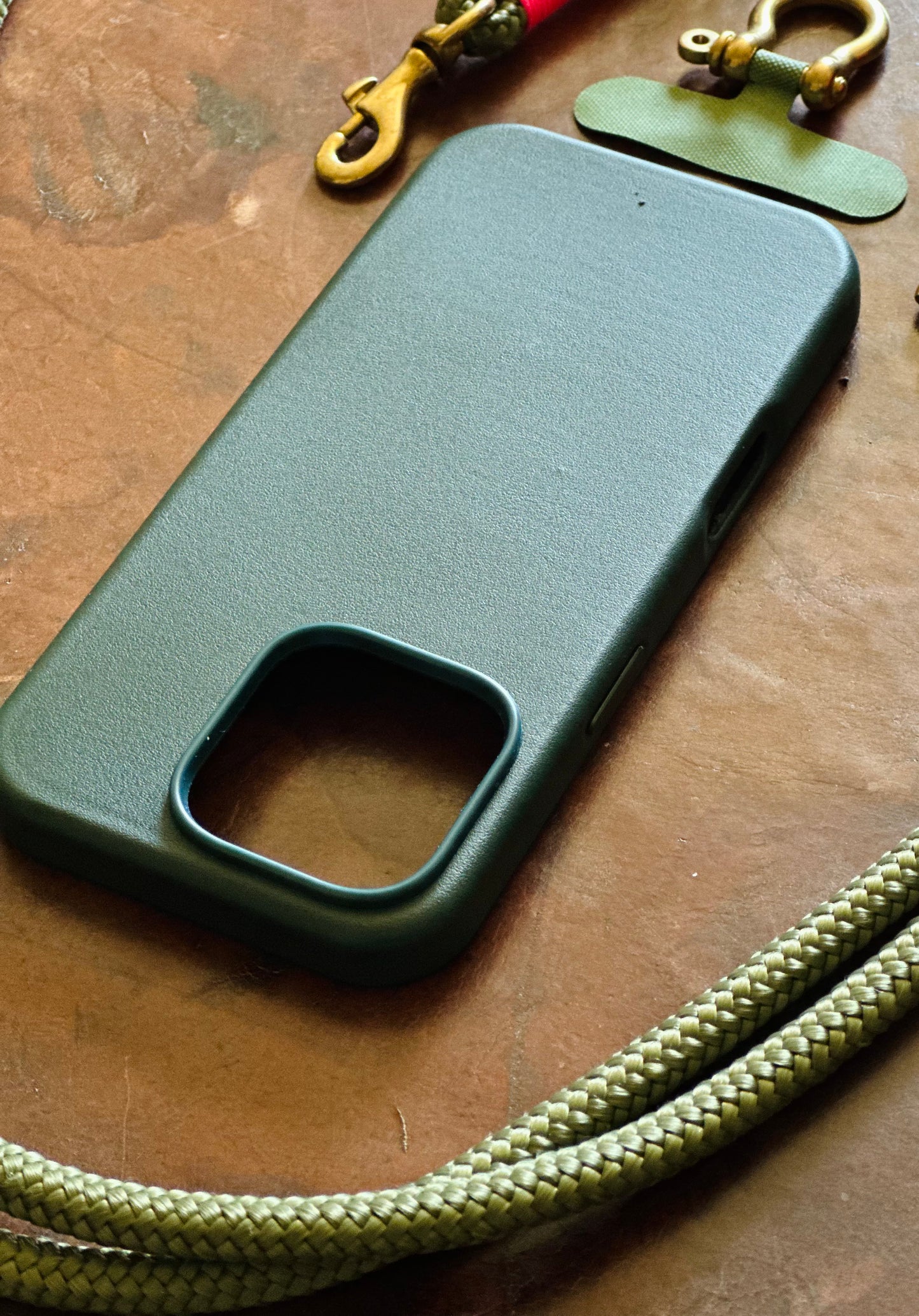 Leather MagSafe iPhone case