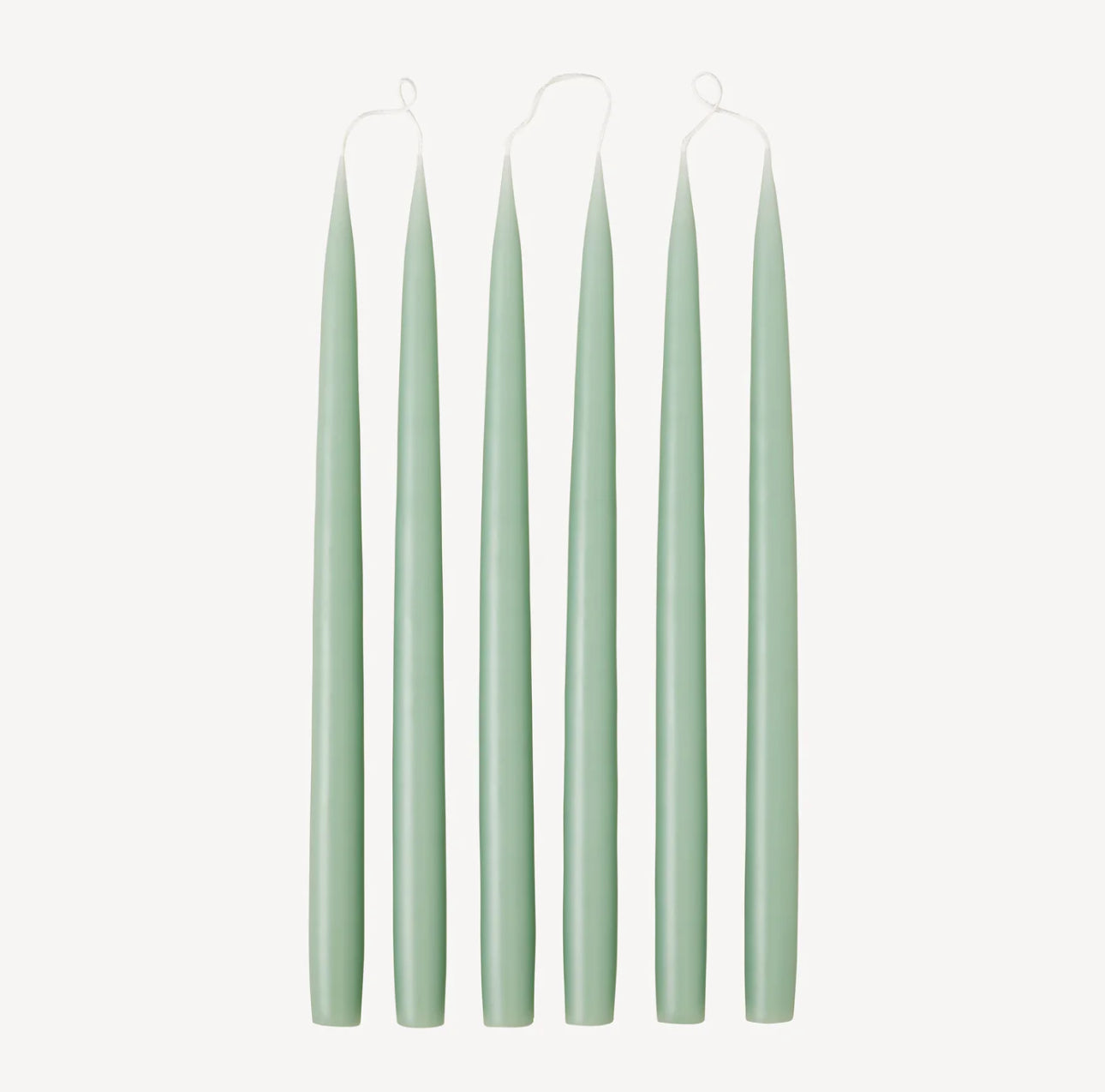 Set of 6 tapered candles available in 21 colours