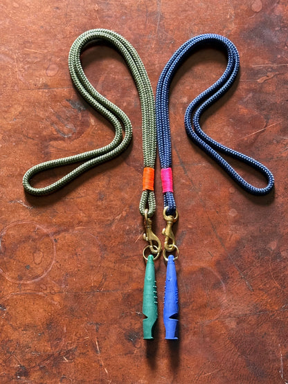 Dog whistle lanyard
