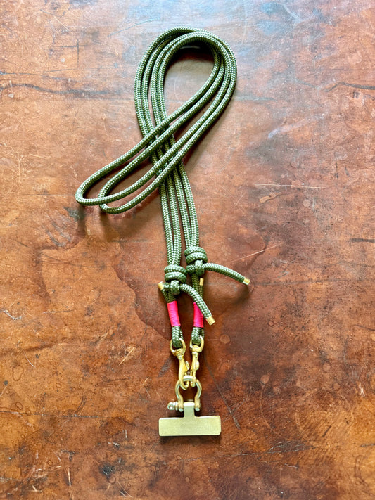 Phone cord, tether and shackle