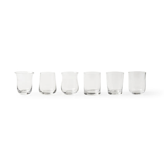 Diseguale set of 6 assorted tumblers