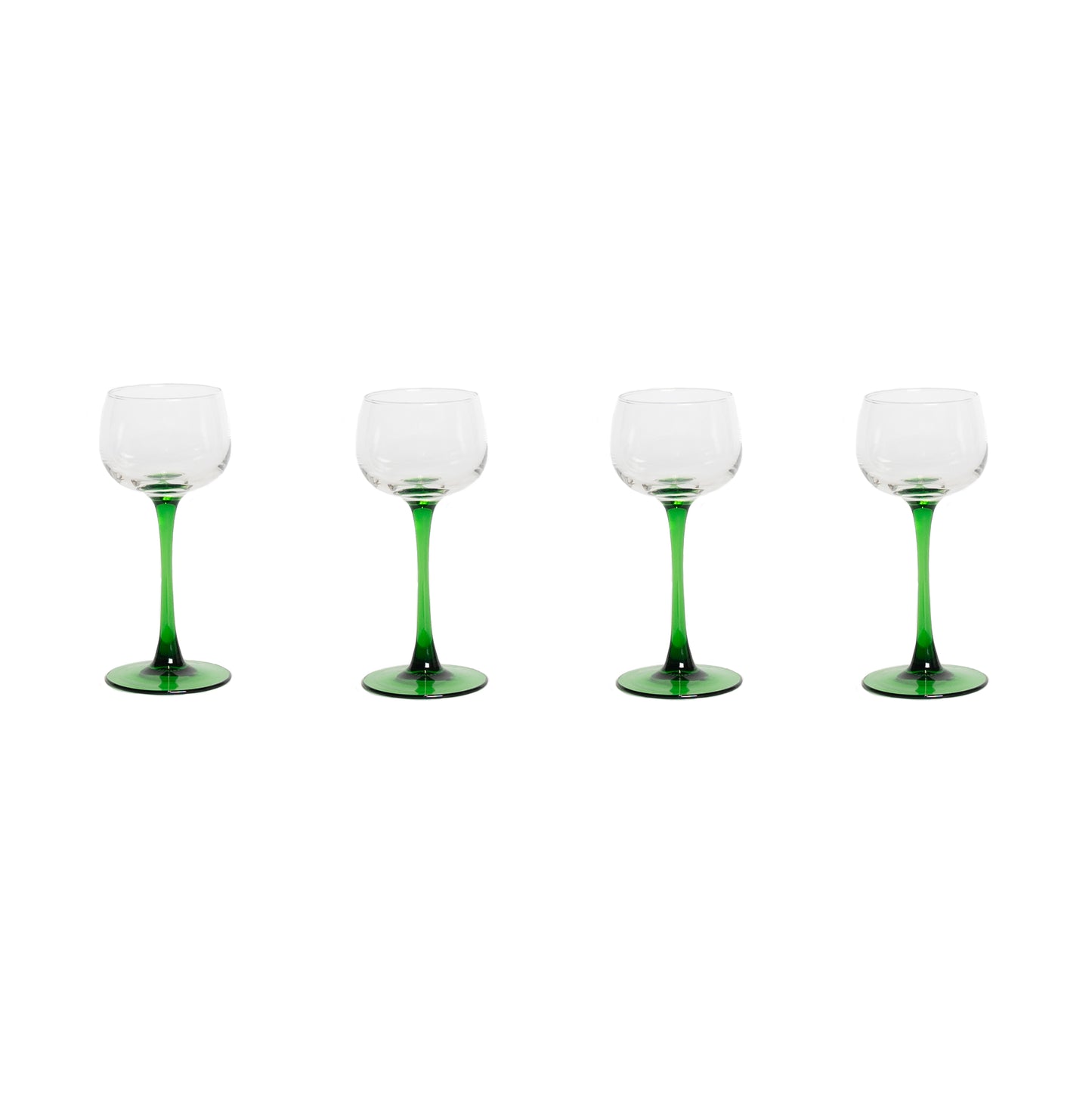 Emporio set of 4 wine glasses with coloured stems available in 4 colours