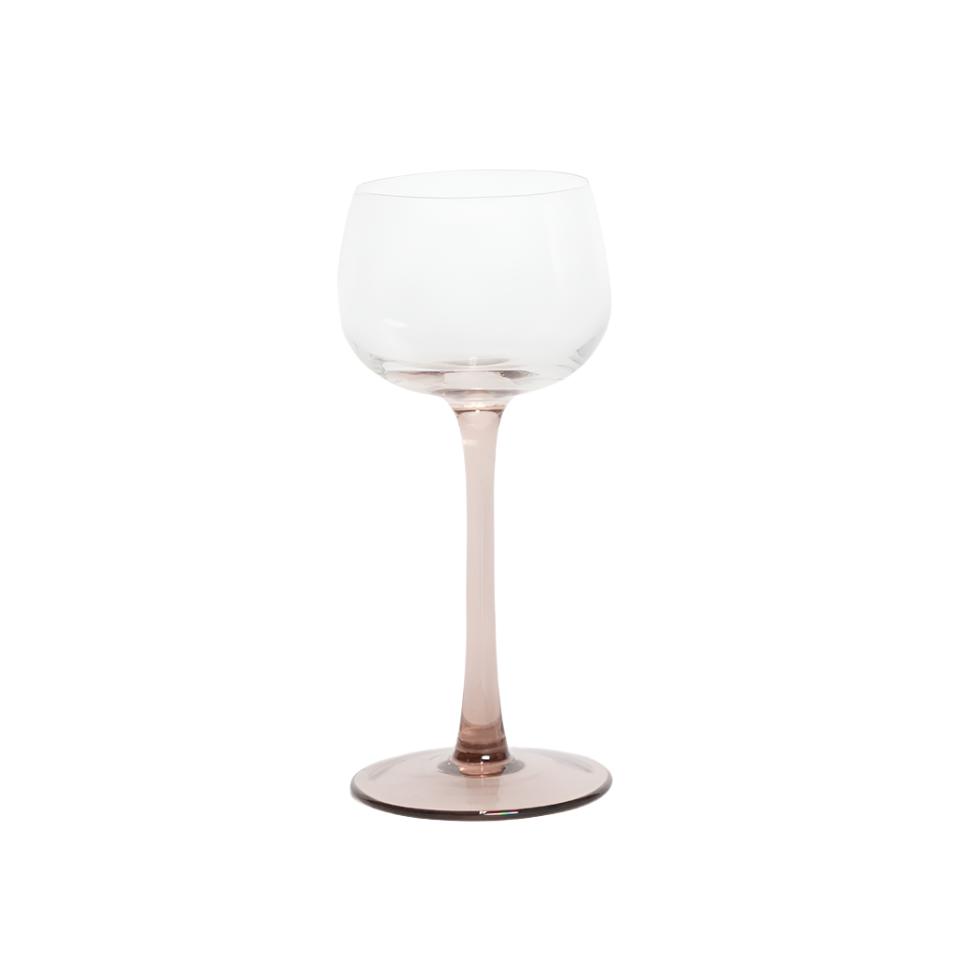 Emporio set of 4 wine glasses with coloured stems available in 4 colours