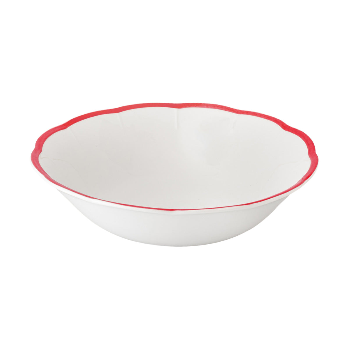 Petalo salad bowl with coloured rim available in 6 different colours