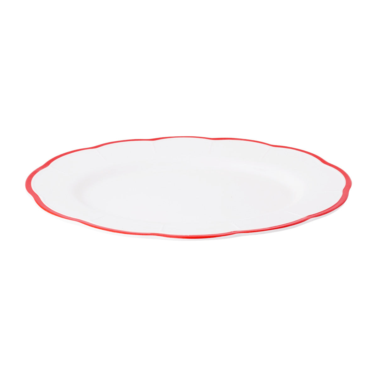 Petalo round platter with coloured rim available in 6 different colours