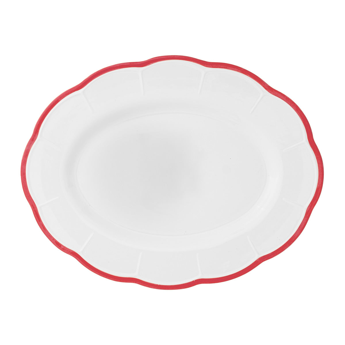 Petalo oval platter with coloured rim available in 6 different colours