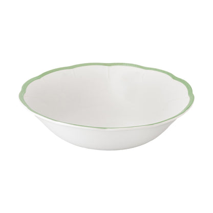 Petalo salad bowl with coloured rim available in 6 different colours