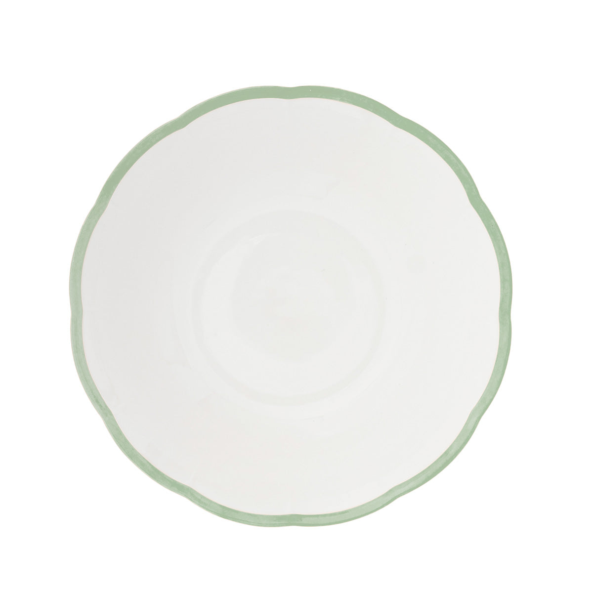 Petalo salad bowl with coloured rim available in 6 different colours