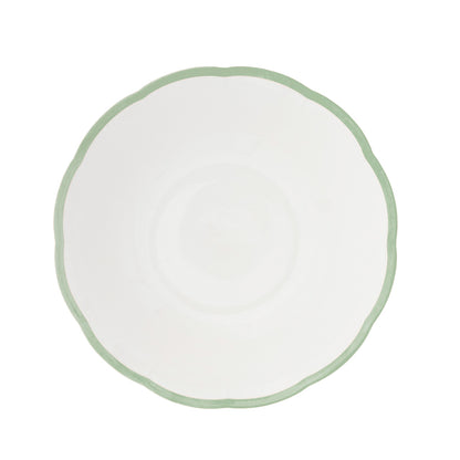 Petalo salad bowl with coloured rim available in 6 different colours