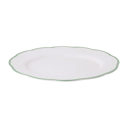 Petalo round platter with coloured rim available in 6 different colours