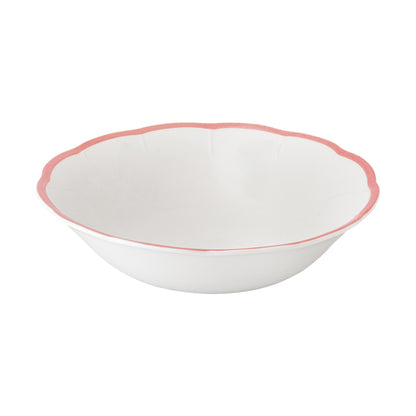 Petalo salad bowl with coloured rim available in 6 different colours