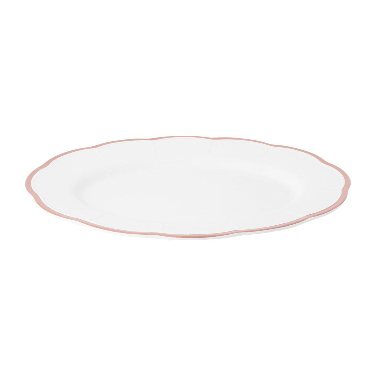 Petalo round platter with coloured rim available in 6 different colours