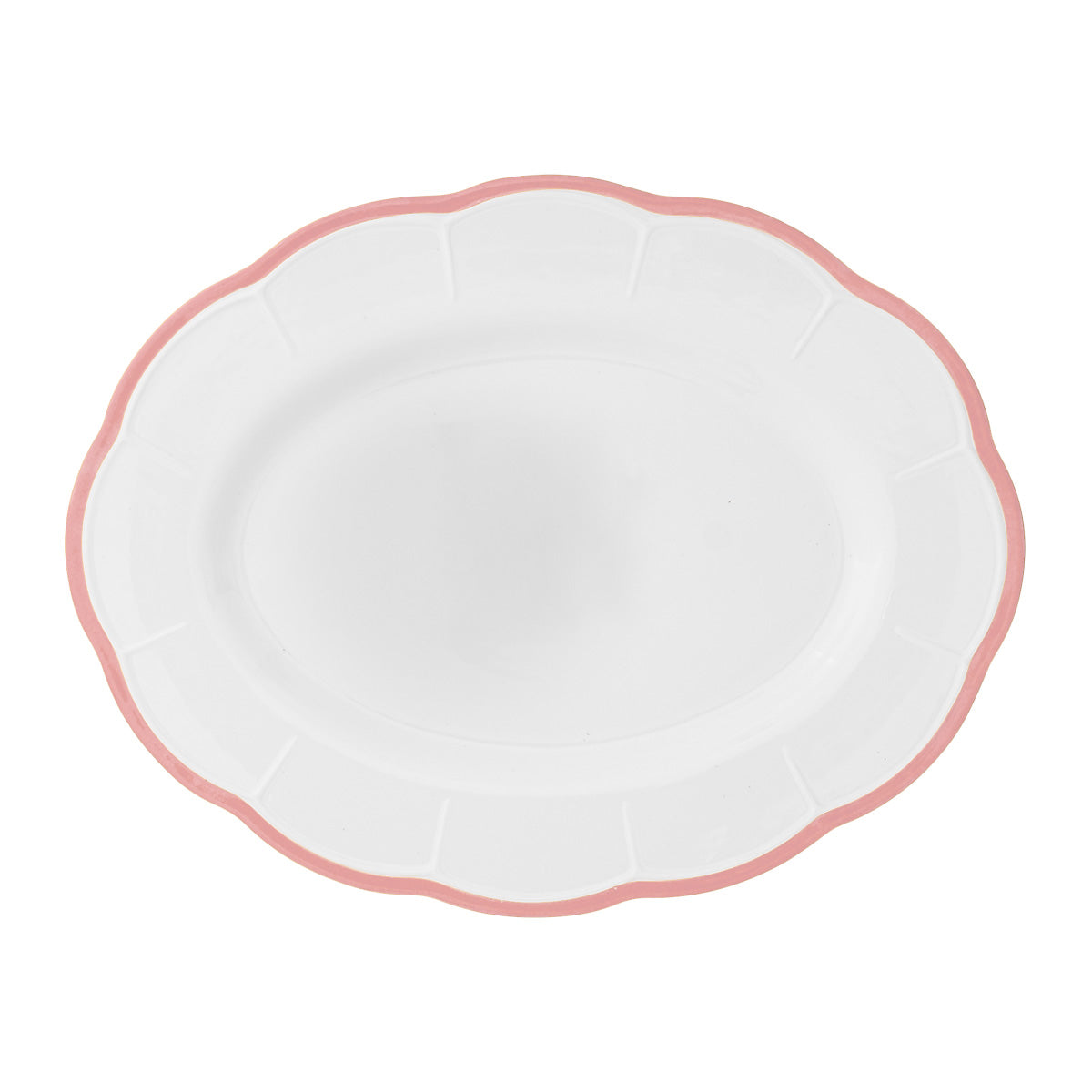 Petalo oval platter with coloured rim available in 6 different colours