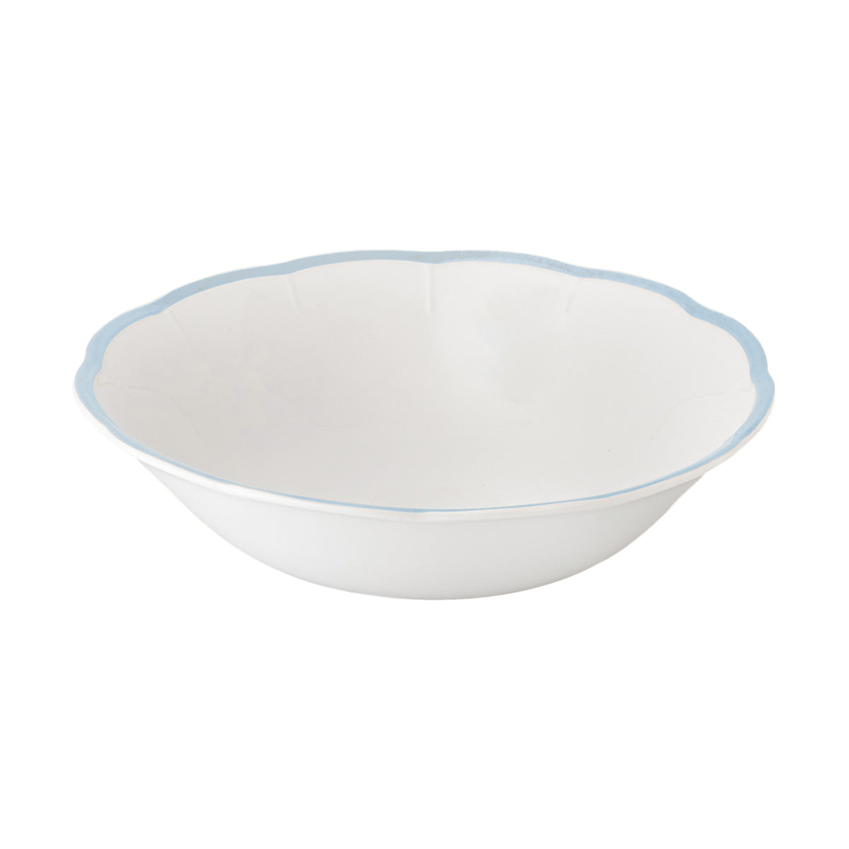 Petalo salad bowl with coloured rim available in 6 different colours