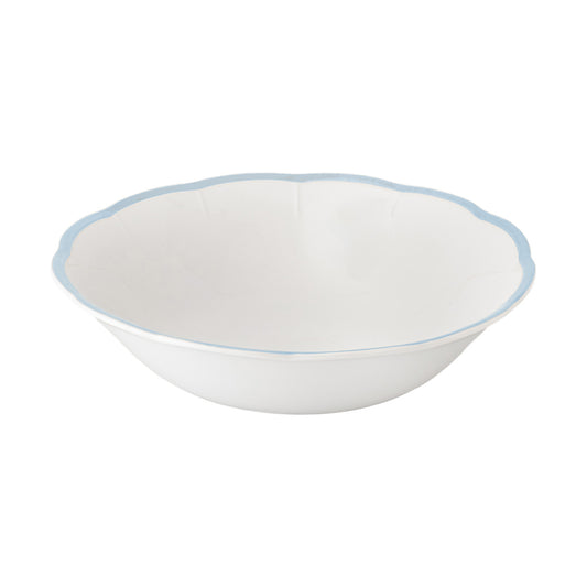 Petalo salad bowl with coloured rim available in 6 different colours