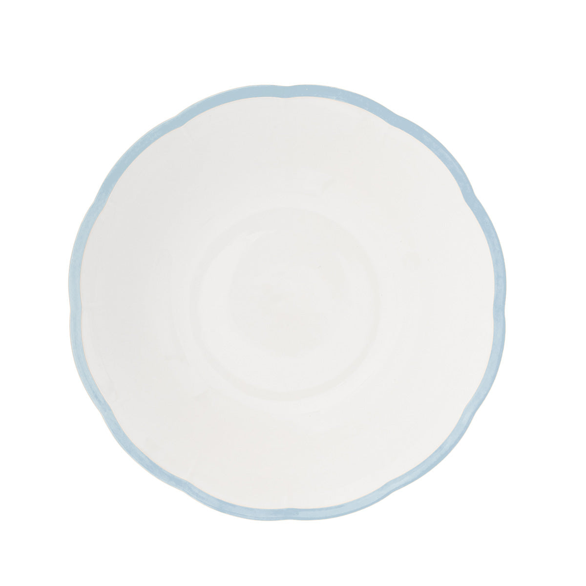 Petalo salad bowl with coloured rim available in 6 different colours