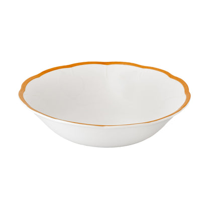 Petalo salad bowl with coloured rim available in 6 different colours