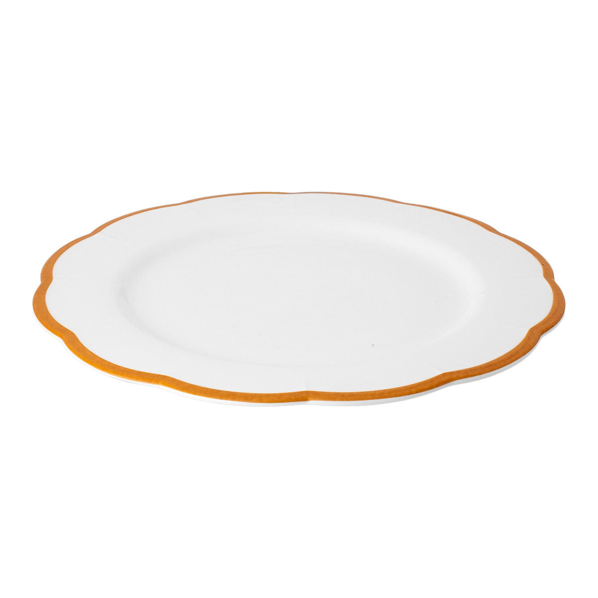 Petalo round platter with coloured rim available in 6 different colours