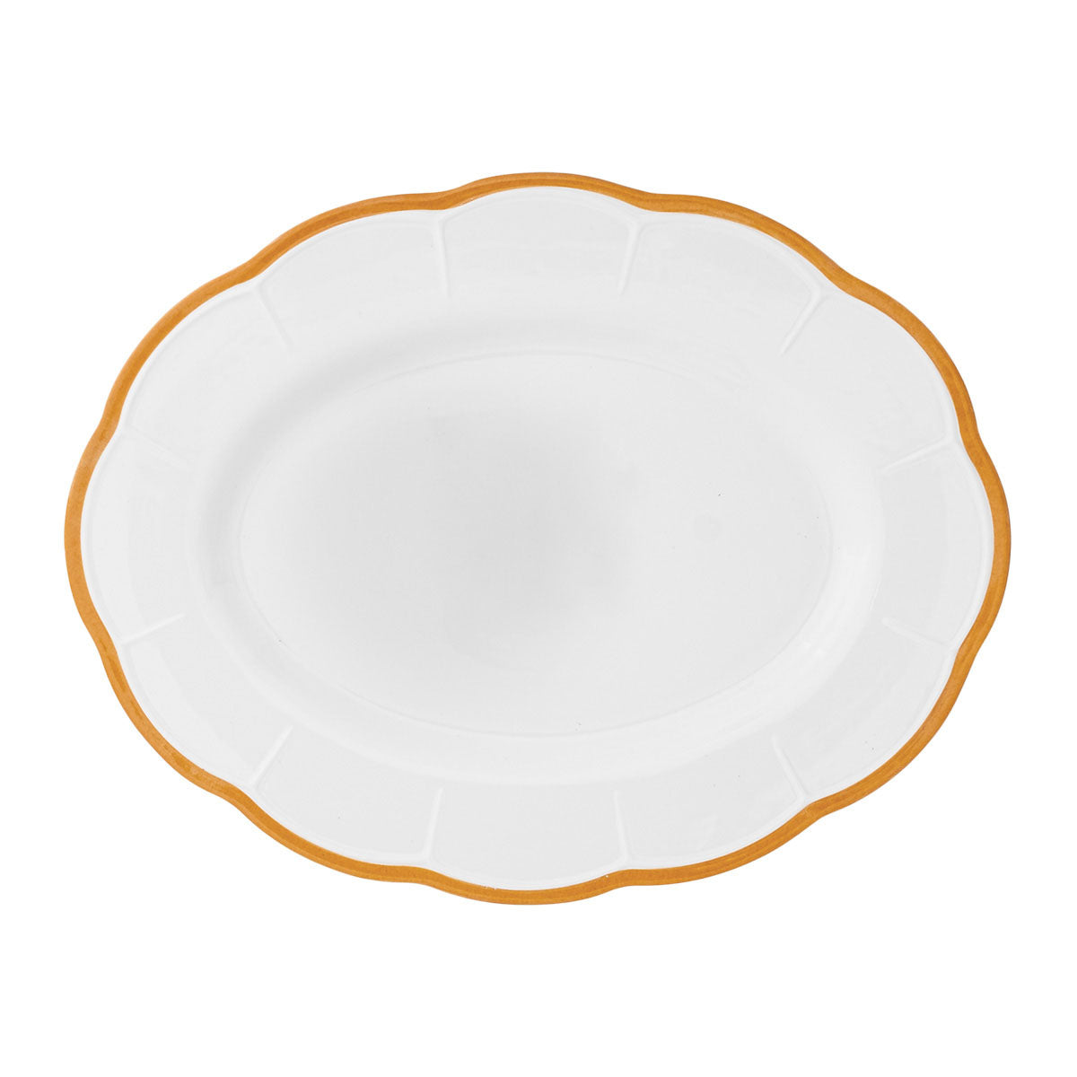 Petalo oval platter with coloured rim available in 6 different colours