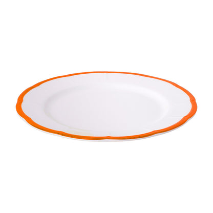 Set of 6 Petalo fruit plates with coloured rim available in 6 different colours