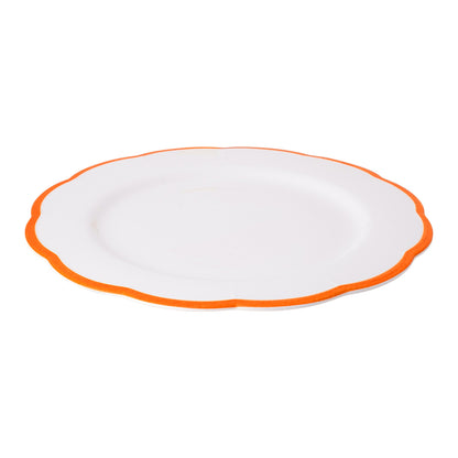 Petalo round platter with coloured rim available in 6 different colours